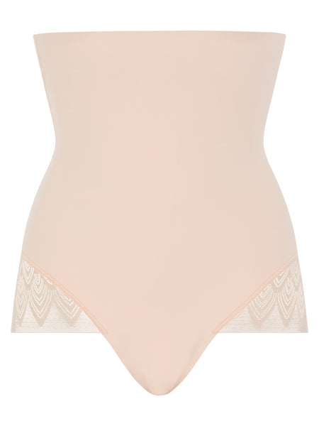 Chantelle Lace Shapewear High Waist Brief w/ Legs - Nude Blush & Black –  Lily Pad Lingerie