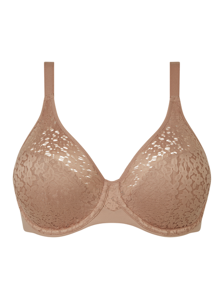 Chantelle Women's Full Coverage Unlined Bra - Comfort Lace Underwire Bra For Day To Night
