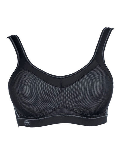 Anita Women's Wire Free Sports Bra Pack Of 2 - Maximum Support, Seamless Cups, Size 32E, Black