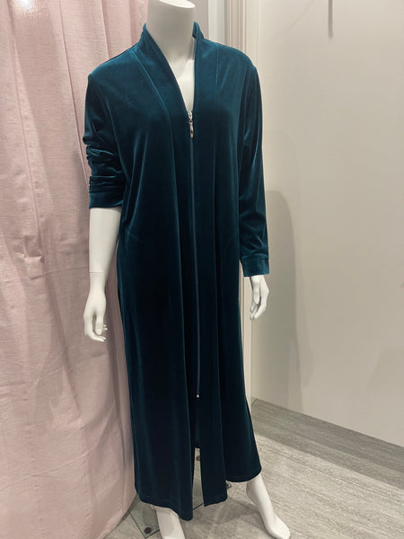 Velour zip 2025 front robe