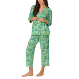 BedHead 3/4 Slv Classic Stretch Jersey Crop PJ Set - Hope To It