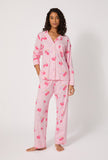 BedHead L/Slv Classic PJ Set - Flamingos On Ice