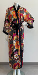 Diamond Tea Printed Woven Poly Kimono Wrap - Magnolia & Tan