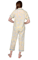 La Cera Cotton Pajama Set in Soft Yellow - Lily Pad Lingerie