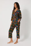 BedHead 3/4 Slv Crop PJ Set - Winter Blooms