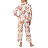 BedHead 3/4 Slv Woven Cotton Cropped PJ Set Chalet Floral