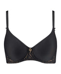 Aubade Rosessence Spacer T-Shirt Bra in Black