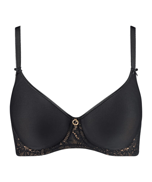 Aubade Rosessence Spacer T-Shirt Bra in Black