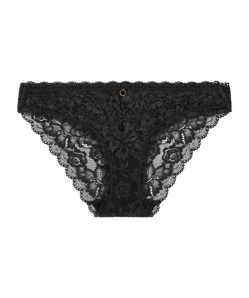 Aubade Rosessence Italian Brief in Nude & Black