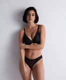 Aubade Rosessence Italian Brief in Nude & Black