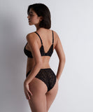 Aubade Rosessence Italian Brief in Nude & Black