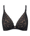 Aubade Rosessence Plunging Triangle Bra in Black