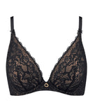 Aubade Rosessence Plunging Triangle Bra in Black