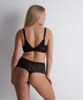 Aubade Rosessence Plunging Triangle Bra in Black