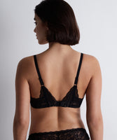 Aubade Rosessence Plunging Triangle Bra in Black