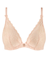 Aubade Rosessence Plunging Triangle Bra in Nude