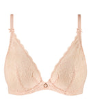 Aubade Rosessence Plunging Triangle Bra in Nude