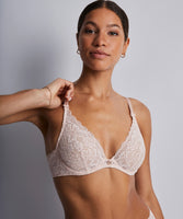 Aubade Rosessence Plunging Triangle Bra in Nude