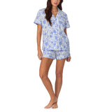 BedHead S/Slv Cotton Shorty PJ Set - Belle Fleur