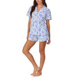 BedHead S/Slv Cotton Shorty PJ Set - Belle Fleur