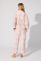 BedHead L/Slv Classic Flannel PJ Set - Checking In Pink Plaid