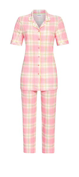 Ringella Pink Plaid Pajama Set