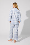 BedHead L/Slv Classic Flannel PJ Set - Mountain Plaid Blue
