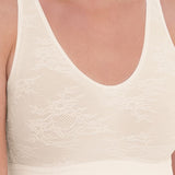 Anita Essential Lace Padded Bralette (Adj Strap) - Crystal - Lily Pad Lingerie
