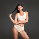 Anita Essential Lace Padded Bralette (Adj Strap) - Crystal - Lily Pad Lingerie