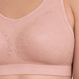 Anita Essential Lace Padded Bralette (Adj Strap)- Rosewood