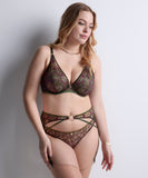 Aubade Sound of Heart Garter Belt in Dark Garden