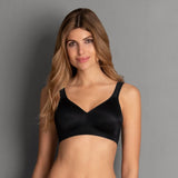 Rosa Faia (Anita) Twin Soft Cup Wirefree Bra in Black - Lily Pad Lingerie