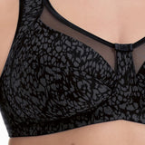Anita Clara Art Wirefree Seamed Comfort Bra in Black - Lily Pad Lingerie