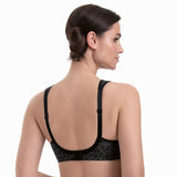 Anita Clara Art Wirefree Seamed Comfort Bra in Black - Lily Pad Lingerie