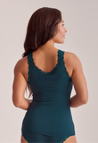Fleur't Iconic Cami & Brief Set in Deep Spruce - Lily Pad Lingerie