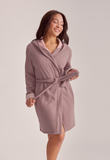 Fleur't Cozy Robe in Cappuccino/Honeysuckle - Lily Pad Lingerie