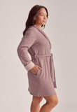Fleur't Cozy Robe in Cappuccino/Honeysuckle - Lily Pad Lingerie
