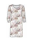 Ringella Gentle Floral L/Slv Nighty in Mauve