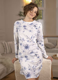 Ringella Blue Floral L/Slv Nighty