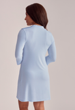 Fleur't V-Neck Nightshirt in Heaven