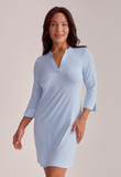 Fleur't V-Neck Nightshirt in Heaven