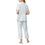 BedHead Retro Surf - S/Slv Crop PJ Set