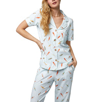 BedHead Retro Surf - S/Slv Crop PJ Set