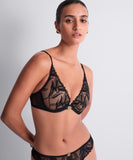 Aubade Sweet Euphoria U/Wire Triangle Bra in Black