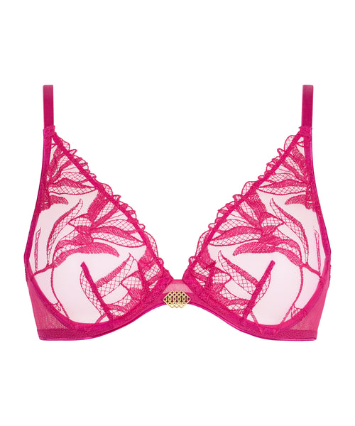 Aubade Sweet Euphoria U/Wire Triangle Bra in Passion Rose