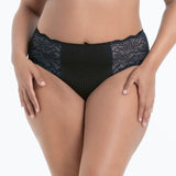 Anita Orely High Waist Brief in Black & White