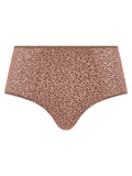 Chantelle Norah Comfort Light Control High Waist Brief - Wild Brown