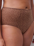 Chantelle Norah Comfort Light Control High Waist Brief - Wild Brown
