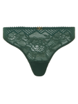 Chantelle Origins Lace Thong in Empire Green