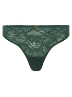 Chantelle Origins Lace Thong in Empire Green